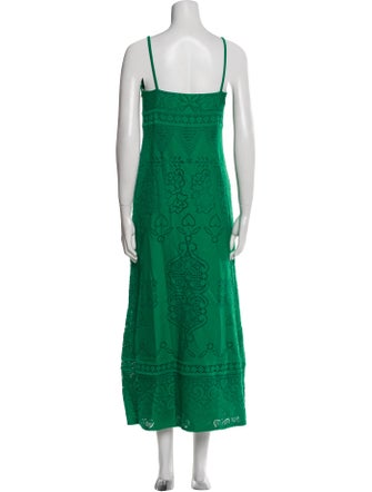 Valentino Lace Pattern Long Dress