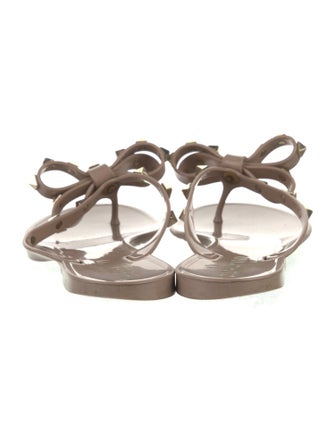 Valentino Rockstud Accents Rubber Slides