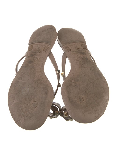 Valentino Rockstud Accents Rubber Slides