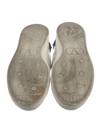 Valentino Rockstud Accents Leather Sneakers