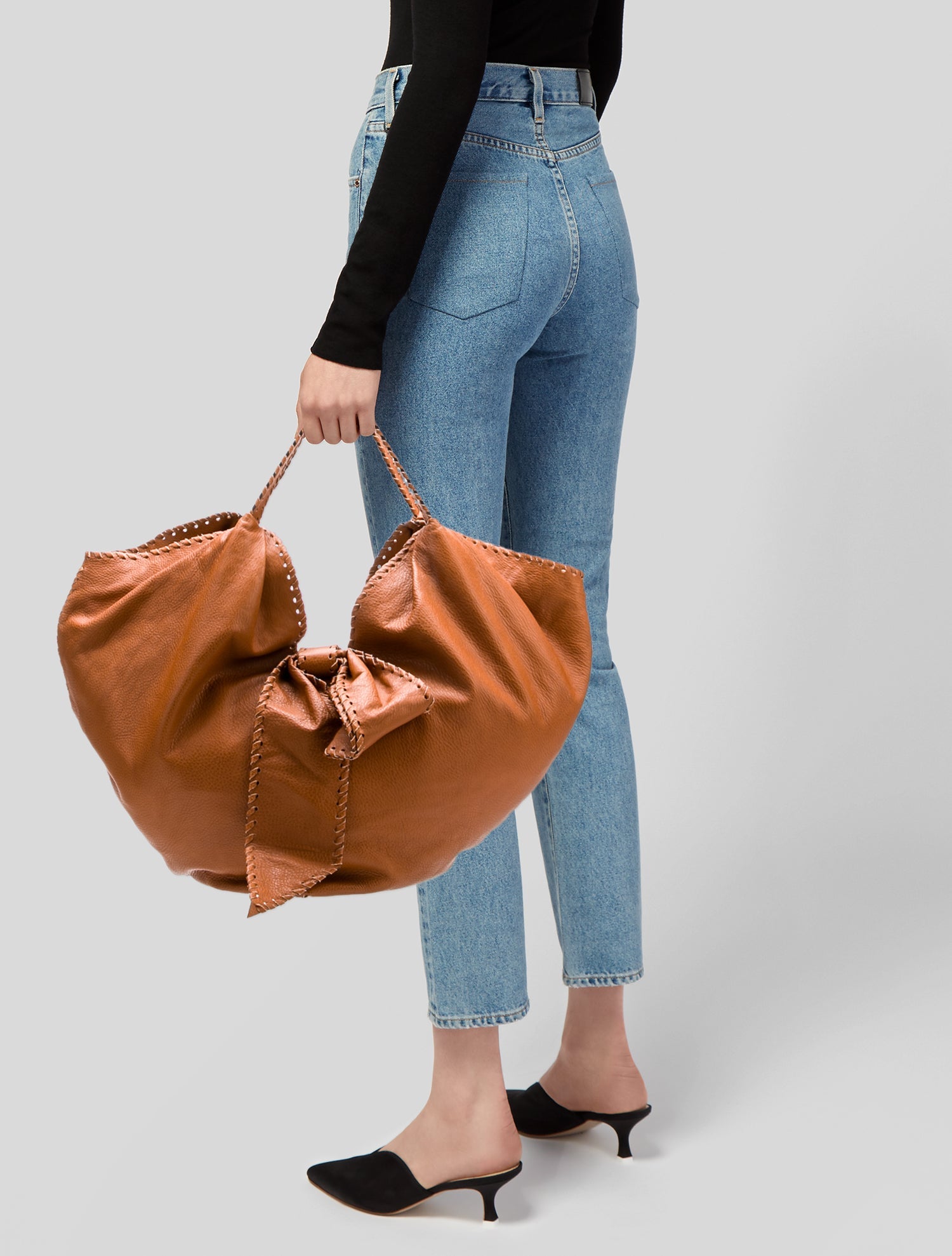 Valentino Leather Bucket Bag