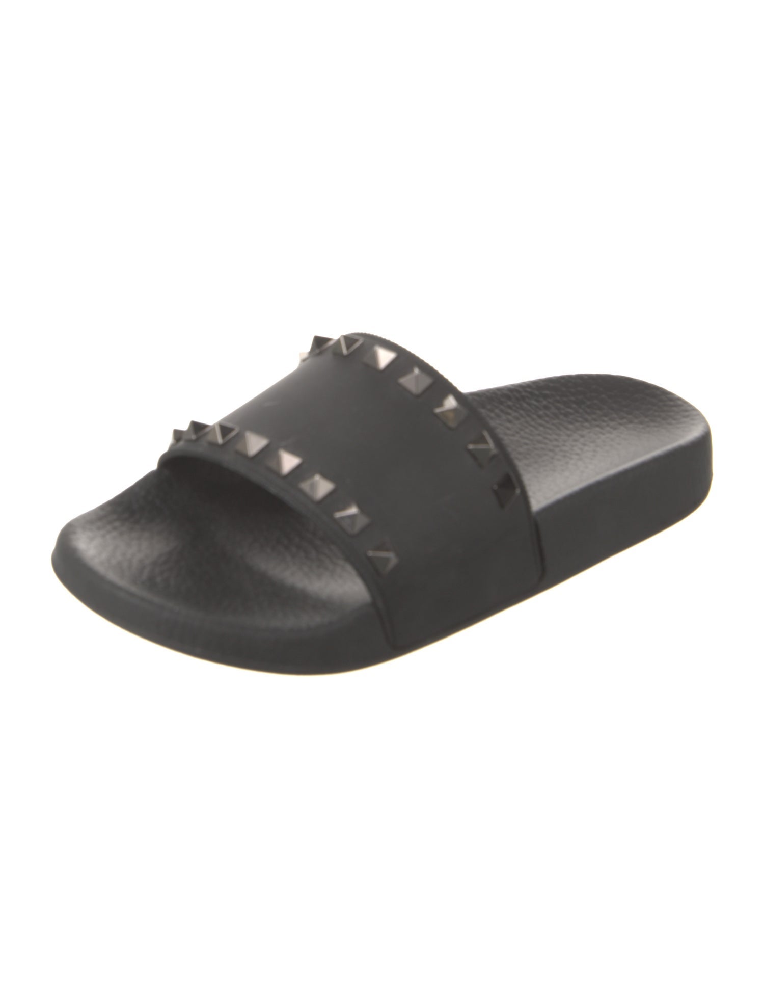 Valentino Rockstud Accents Rubber Slides