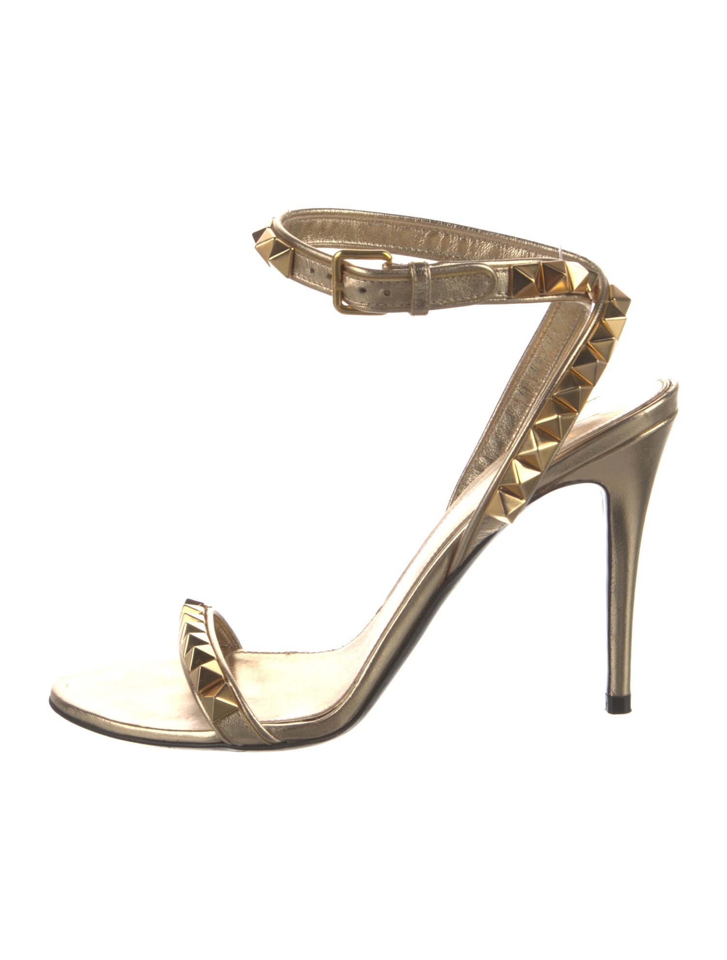 Valentino Rockstud Accents Leather Sandals