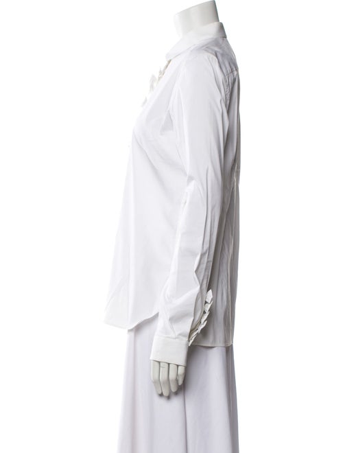 Valentino Long Sleeve Button-Up Top