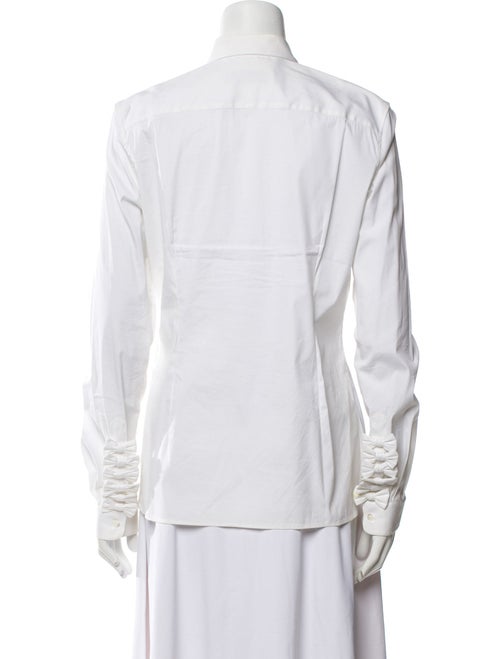 Valentino Long Sleeve Button-Up Top