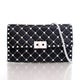 Valentino Lambskin Free Rockstud Spike Wallet On Chain
