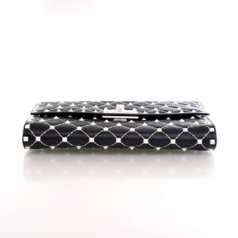 Valentino Lambskin Free Rockstud Spike Wallet On Chain