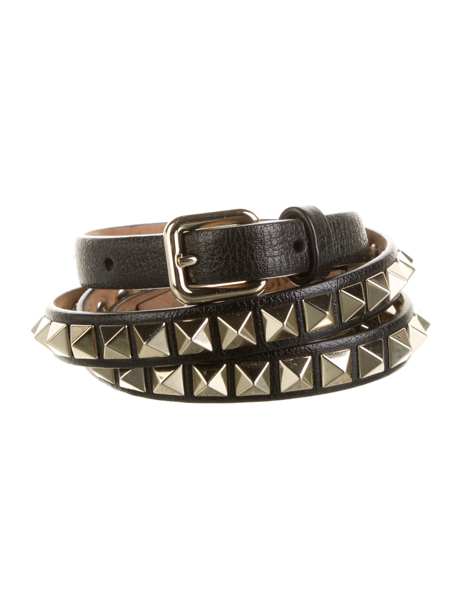 Valentino Skinny Leather Belt