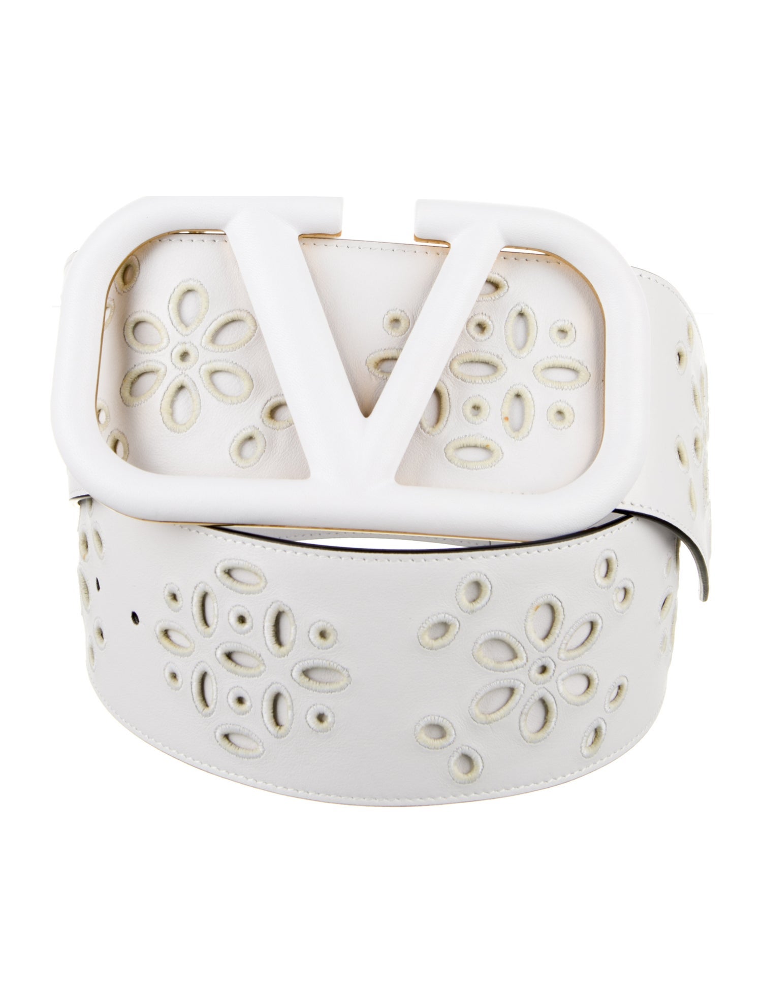 Valentino Wide Leather Waist Belt