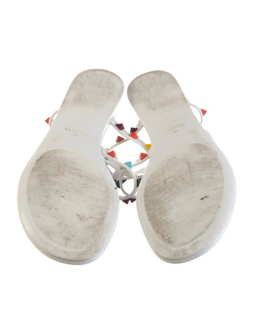 Valentino Rockstud Accents Rubber Slides