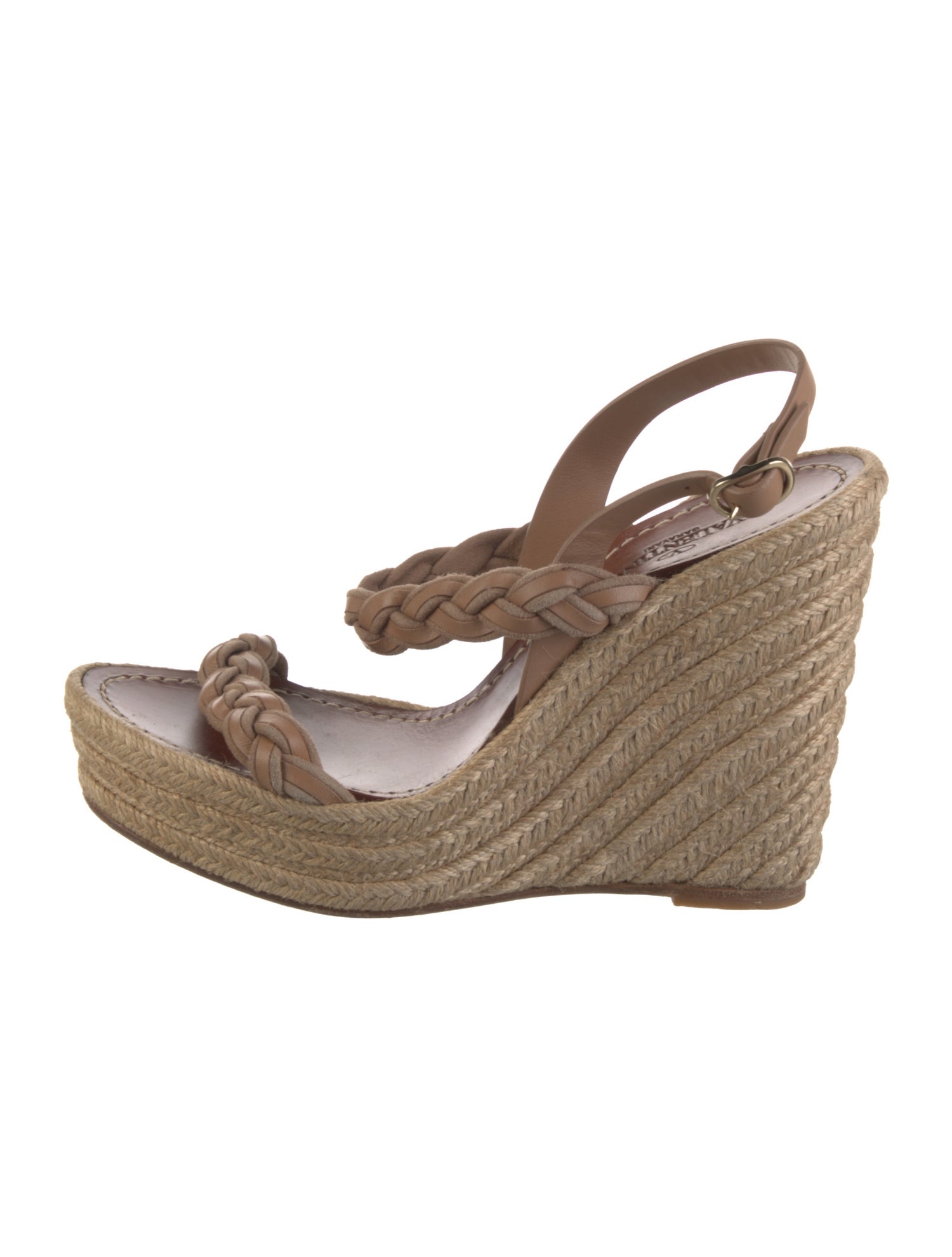 Valentino Leather Espadrilles