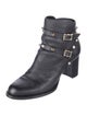 Valentino Rockstud Accents Leather Boots