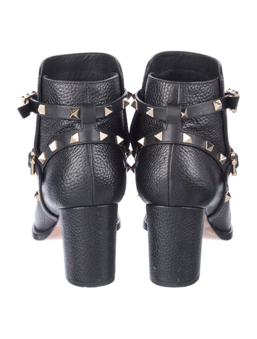 Valentino Rockstud Accents Leather Boots