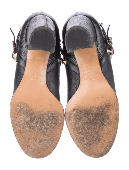 Valentino Rockstud Accents Leather Boots