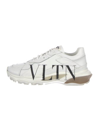 Valentino Leather Printed Athletic Sneakers