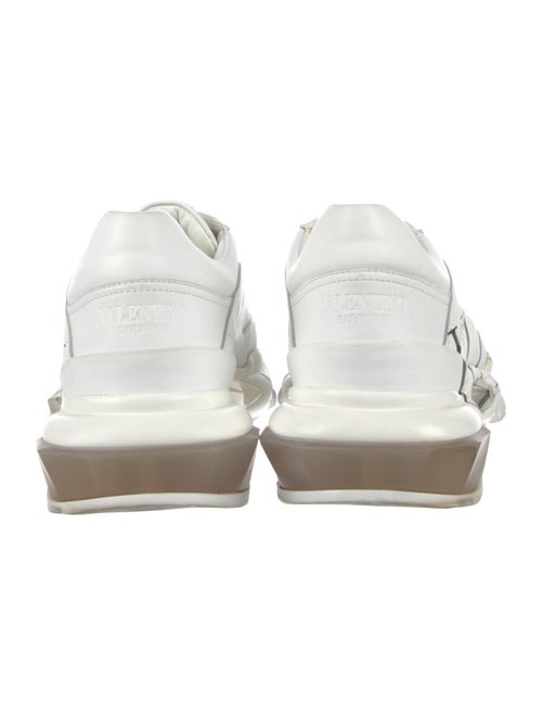 Valentino Leather Printed Athletic Sneakers