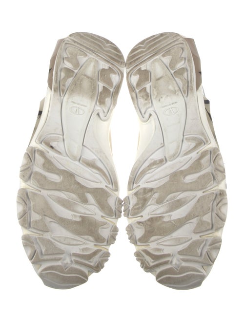 Valentino Leather Printed Athletic Sneakers