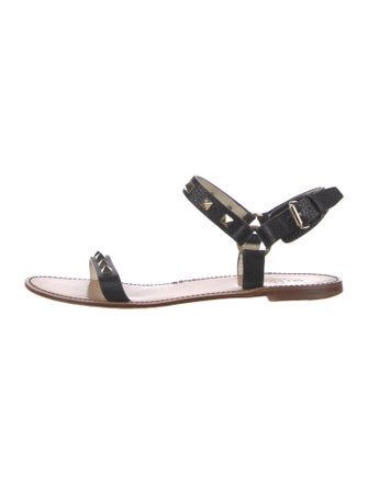 Valentino Rockstud Accents Leather Sandals