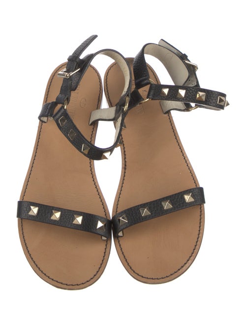 Valentino Rockstud Accents Leather Sandals