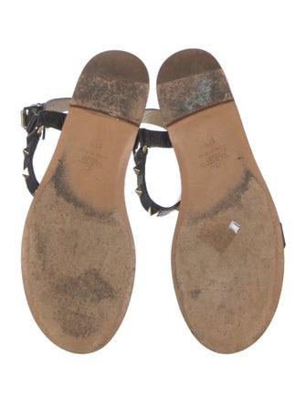 Valentino Rockstud Accents Leather Sandals