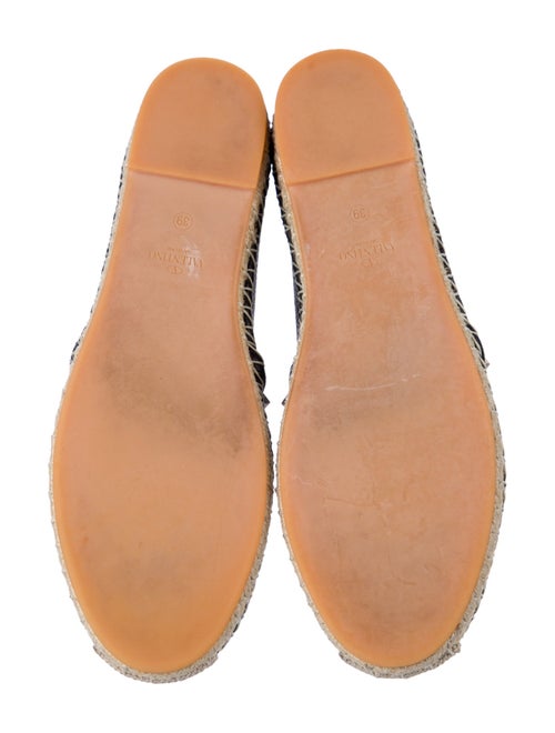 Valentino Rockstud Accents Leather Espadrilles