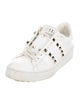 Valentino Rockstud Accents Leather Sneakers