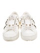 Valentino Rockstud Accents Leather Sneakers