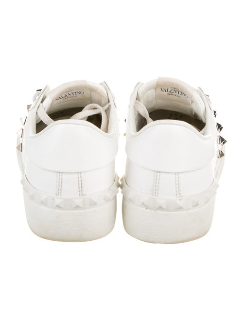 Valentino Rockstud Accents Leather Sneakers