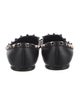 Valentino Rockstud Accents Leather Ballet Flats