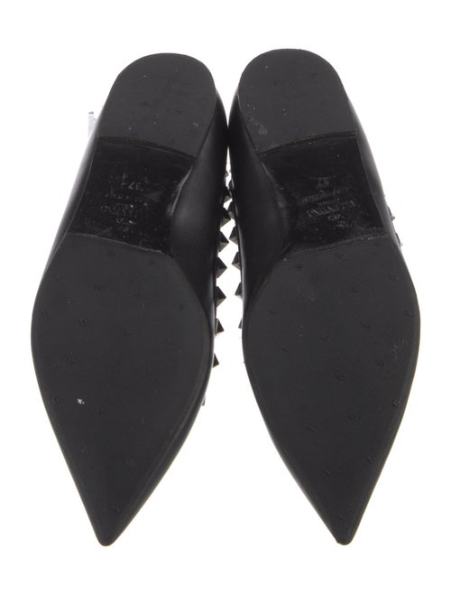 Valentino Rockstud Accents Leather Ballet Flats