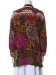 Valentino Floral Print Mock Neck Tunic