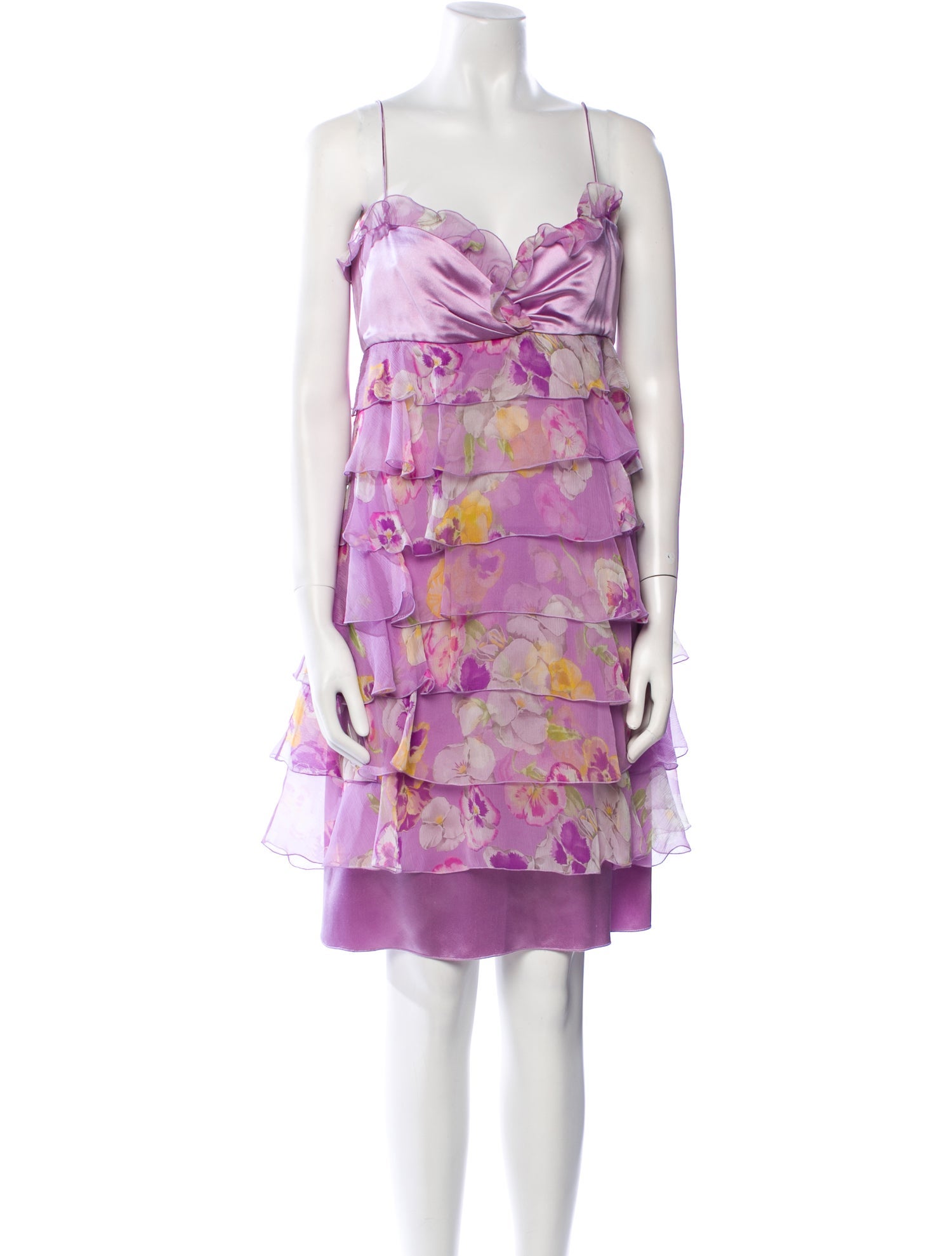 Valentino Silk Knee-Length Dress