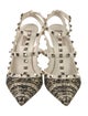 Valentino Rockstud Accents Leather T-Strap Pumps