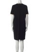 Valentino Mock Neck Knee-Length Dress