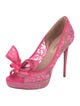 Valentino Lace Bow Accents Sandals