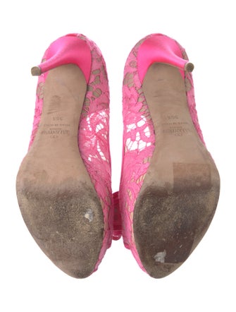 Valentino Lace Bow Accents Sandals