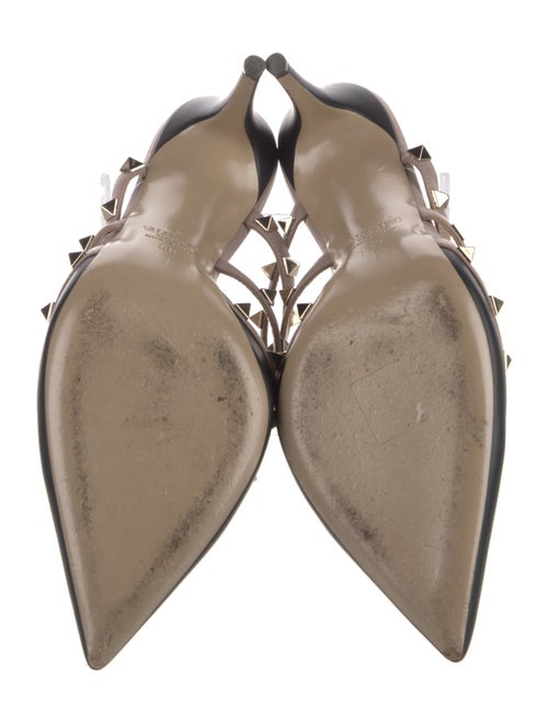 Valentino Rockstud Accents Leather Mules