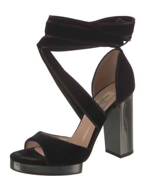 Valentino Velvet Sandals