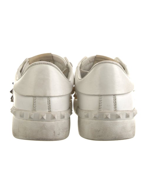 Valentino Rockstud Accents Leather Sneakers