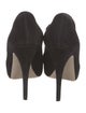 Valentino Suede Bow Accents T-Strap Pumps
