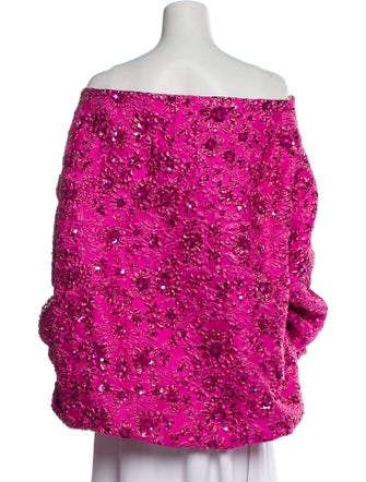 Valentino Printed Off-The-Shoulder Tunic