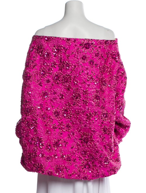 Valentino Printed Off-The-Shoulder Tunic