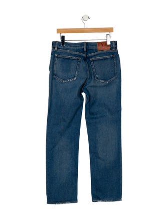 Valentino Mid-Rise Straight Leg Jeans