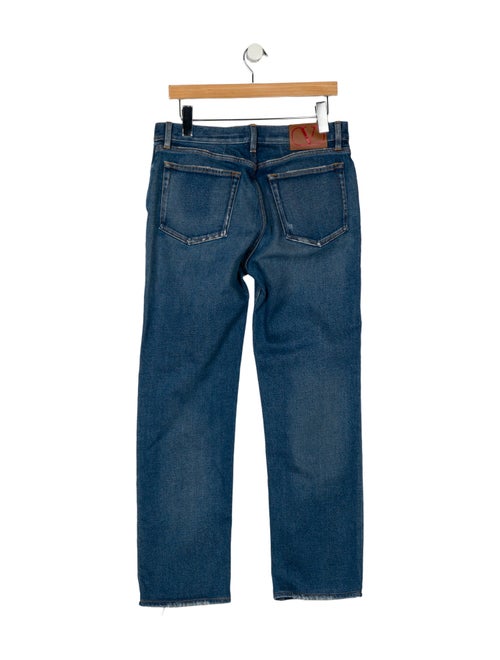 Valentino Mid-Rise Straight Leg Jeans