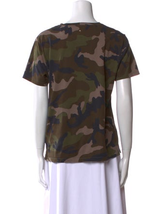 Valentino Printed Bateau Neckline T-Shirt