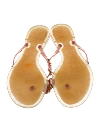 Valentino Rockstud Accents Rubber Slides