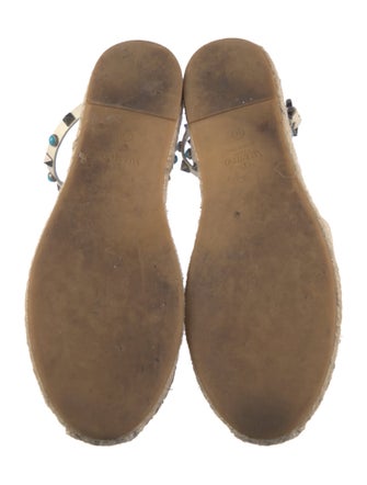 Valentino Rockstud Accents Leather D'Orsay Flats