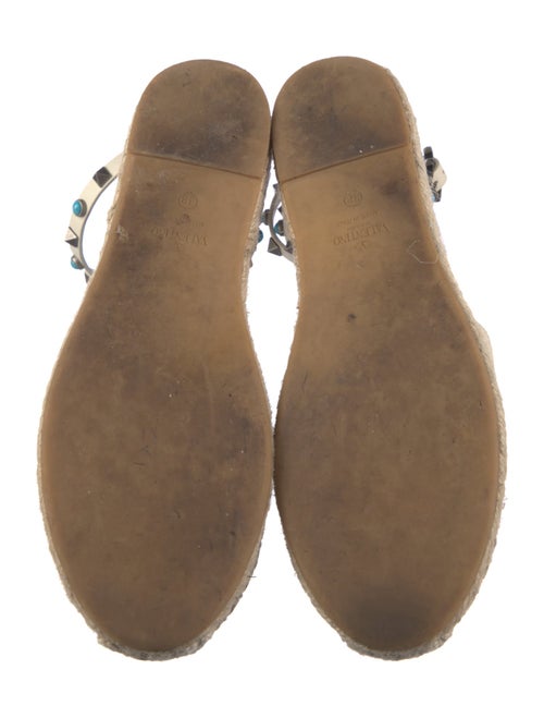 Valentino Rockstud Accents Leather D'Orsay Flats