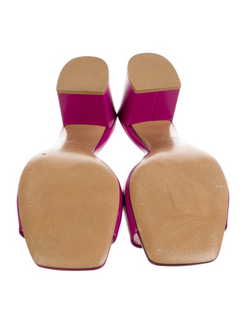 Valentino Rockstud Accents Leather Slides