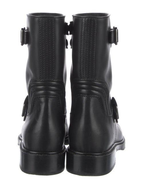 Valentino Leather Moto Boots